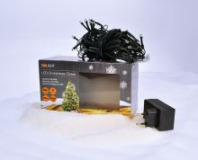 Solight LED venkovní vánoční řetěz, 200 LED, 10m, přívod 5m, 8 funkcí, IP44, studená b (4) (4)