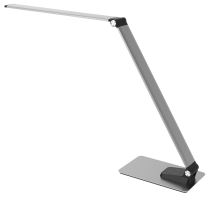 Solight LED stolní lampička stmívatelná, 11W,  změna chromatičnosti, broušený hliník,  (1) (1)
