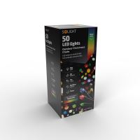 Solight LED venkovní vánoční řetěz, 50 LED, 5m, přívod 3m, 8 funkcí, časovač, IP44, ví (3) (3)