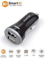 Nabíječka do auta ALIGATOR s 2xUSB výstupem, 3.4A, smart IC, černá_6 (5)
