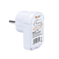 Solight zástrčka úhlová, nízký profil od stěny, IP20, bílá - P56_9 (8)