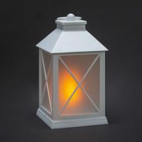 Solight LED vánoční lucerna bílá, 20cm, časovač, 2x AA - 1V288_7 (6)