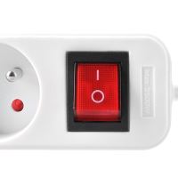 Solight prodlužovací přívod, 4 zásuvky, bílý, vypínač, 3m - PP32_2 (1)