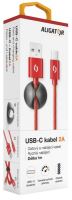 Datový kabel ALIGATOR PREMIUM 2A, USB-C, 1m, červený_7 (6)
