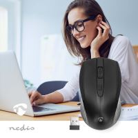 Myš | Bezdrátové | 800 / 1200 / 1600 dpi | Nastavitelné DPI | Počet tlačítek: 4 | Obouruční (6)