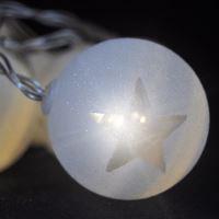 Solight LED řetěz vánoční koule, 10LED, 1m, 2x AA, časovač, IP20  - 1V226 (2)