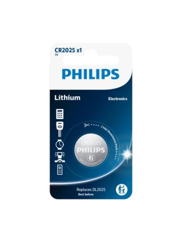 Baterie Philips CR2025/01B Lithium 3.0V coin 1-blister (20.0 x 2.5)_1
