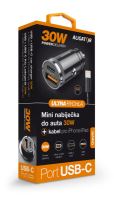 Chytrá nabíječka do auta ALIGATOR Power Delivery 30W, USB-C + USB-A, + kabel USB-C/Lig (8) (8)