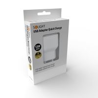 Solight USB nabíjecí adaptér, fast charge: 1x USB Qualcomm, 5V2A/9V1.5A/12V1A, AC 230V (3) (3)