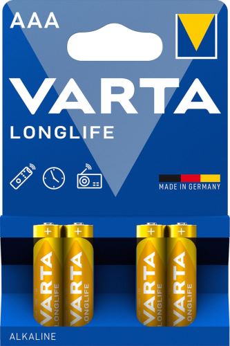 Baterie Varta 4103 LONGLIFE, AAA/R03 alk.VARTA  4103B4 R03alk.Longlife_1