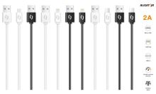 Datový kabel ALIGATOR 2A iPhone lightning 1m, bílý_5 (4)