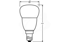 LED žárovka Osram E14 5,5W 2700K 230V P45 FR (2)