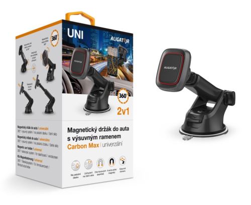Magnetický držák do auta HA17 ALIGATOR Carbon Max, univerzální_1