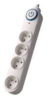 Solight přepěťová ochrana, 150J, 4 zásuvky, 1,5m, bílá - PO46_2 (1)