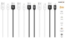 Datový kabel ALIGATOR 2A iPhone lightning 2m, černý_6 (5)
