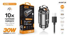Chytrá nabíječka do auta ALIGATOR Power Delivery 30W, USB-C + USB-A, + kabel USB-C/USB (4) (4)