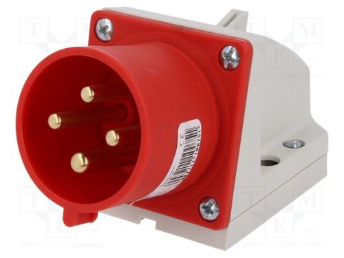 Instalační vidlice 32A/400V/4-pól nástěnná PCE 524-6