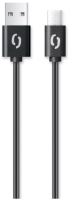 Datový kabel ALIGATOR 2A USB-C 1m, černý_2 (1)