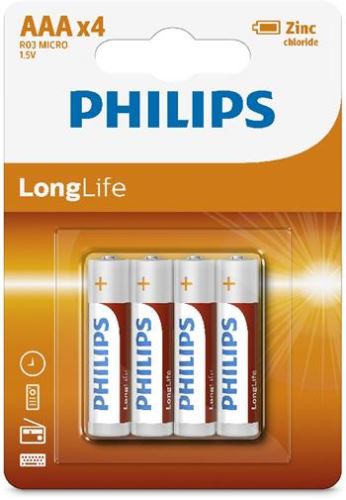 Baterie Philips R03L4B/10 LongLife AAA 4ks_1
