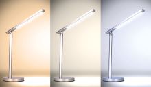 Solight LED stolní lampička, 7W, stmívatelná, změna chromatičnosti, stříbrná barva - W (5) (5)