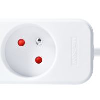 Solight prodlužovací přívod, 5 zásuvek, bílý, 5m - PP43_2 (1)