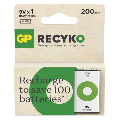 Nabíjecí baterie GP ReCyko 200 (9V) B2552_1