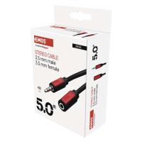 JACK kabel 3,5mm stereo, vidlice - 3,5mm zásuvka 5m   SM5105_5 (4)