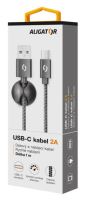 Datový kabel ALIGATOR PREMIUM 2A, USB-C, 1m, černý_5 (4)