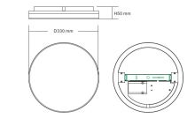Svítidlo LED stropní ELPO 24W 1900lm 3CCT-3000K/4000K/6000K ELW-055 (1)