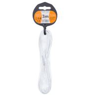 Solight flexo šňůra, 2x 0,75mm2, bílá, plochá, 3m - PF12_2 (1)