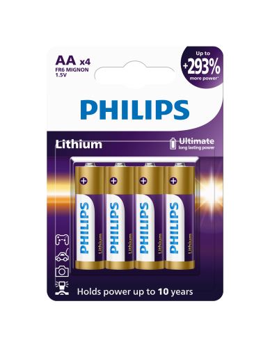 Baterie Philips FR6LB4A/10 Lithiová Ultra AA 4ks_1