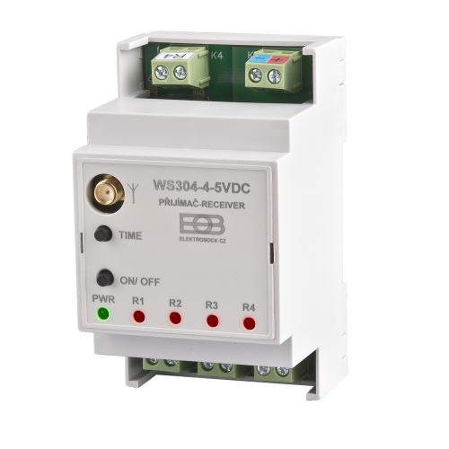 ELEKTROBOCK Čtyř-kanálový přijímač WS304-4 5VDCbezdr.přijímač  4 kanálový WS304-4-5VDC (