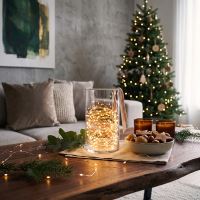 Solight vánoční řetěz měděný, 100x mini LED, 10m, 3 x AA, teplé světlo - 1V54-WW_5 (4)