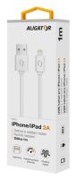 Datový kabel ALIGATOR 2A iPhone lightning 1m, bílý_4 (3)