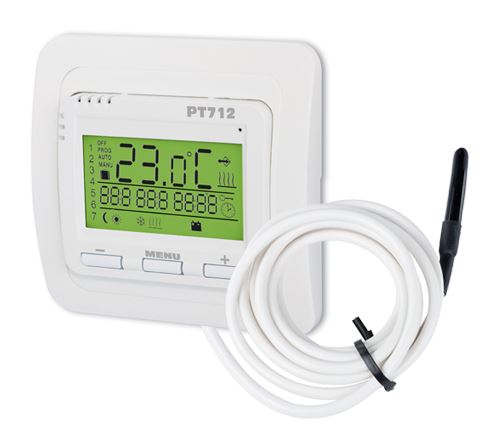 ELEKTROBOCK Digitální termostat pro podlah. topení PT712-EItermost.prog.podlah+čidlo PT7