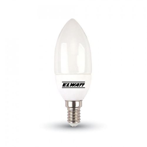 LED žárovka Elwatt  E14 svíčka B37 6,5W/40W teplá bílá 3000K  ELW-164