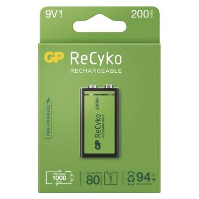 Nabíjecí baterie GP ReCyko 200 (9V)_1
