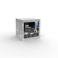 Solight vánoční řetěz stříbrný, 100x mini LED, 10m, 3 x AA, studené světlo - 1V54-W_5 (1) (7)