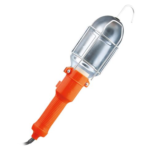 Solight montážní lampa, E27, AC 230V, 5m, oranžová s kovovou mřížkou - WM18_1