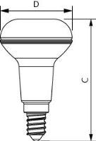 LED Reflektor R50 4,3W stmívatelná, 2700K, E14, teplá bílá
_2 (1)