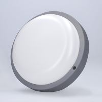 Solight LED venkovní osvětlení kulaté, 13W, 910lm, 4000K, IP54, 17cm, šedá barva - WO7 (7) (7)
