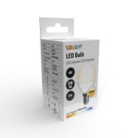 Solight LED žárovka, miniglobe, 6W, E14, 3000K, 510lm, bílé provedení - WZ416-1_2 (1)