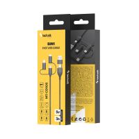 Nabíjecí a datový kabel TECHNIK USB-A+C/USB-C+microUSB+Lightning 1,2m,3A, černý (1)