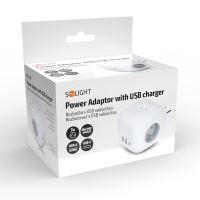 Solight rozbočka kostka, 3x 16A + USB A+C, bílá, vypínač - P110C_7 (6)