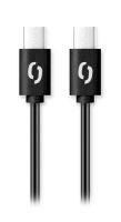 Datový kabel ALIGATOR POWER 65W, USB-C/USB-C 3A 1,5m, černý_2 (1)