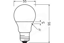 LED žárovka Osram Ledvance E27 4,9W/40W 4000K 230V A55 (1)