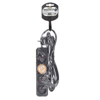 Solight prodlužovací přívod, 4 zásuvky, černý, 3m - PP28_4 (3)