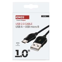 Kabel USB2.0 A konektor - micro B konektor (vidlice - vidlice), 1m  SM7004B_4 (3)