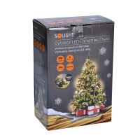 Solight LED venkovní vánoční řetěz, 200 LED, 10m, přívod 5m, 8 funkcí, IP44, teplá bí (10) (10)