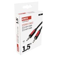 JACK kabel 3,5mm stereo, vidlice - 3,5mm vidlice 1,5m   SM5001_6 (5)